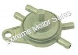 4-Port In-Line Fuel Valve Switch for 150cc and 125cc GY6 engine scooters