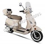 Amigo Avenza 150cc Scooter with Windshield, Trunk, USB, White Wall Tires