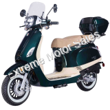 Amigo Avenza 50cc Scooter with USB, Windshield, Trunk, White wall