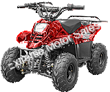 Hawk 110cc Kids ATV Red Spider