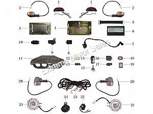 Kandi 49FM5-E | 125FM5-E Electric Dashboard L5C99999DASHBOARD