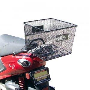 Prima Scooter Cargo Storage Basket / Black Metal Milk Crate