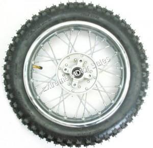 Dirt Bike 12 inch Rear Wheel Assembly Disc Brakes XR CRF