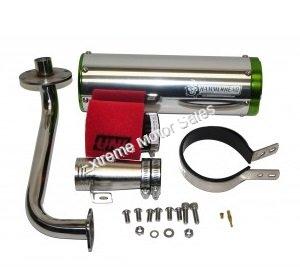 HammerHead Performance Go Kart Cart 150cc Exhaust Kit Kinroad Trailmaster