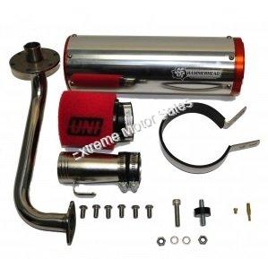 HammerHead Performance Go Kart Cart 150cc Exhaust Kit Kinroad Trailmaster