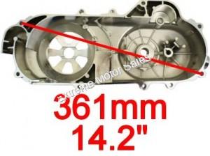 50cc Scooter 4-stroke QMB139 Chrome CVT Cover Shortcase