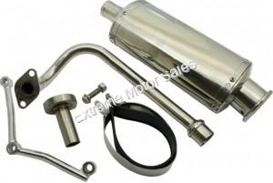 QMB139 50cc, 4-stroke Performance Exhaust - Oval 50cc QMB139 Scooter