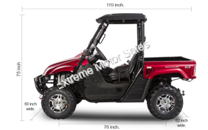 BMS Ranch Pony 500 EFI 500cc Utility Vehicle Side by Side UTV 4x4