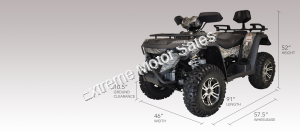 Massimo MSA-550 4x4 Utility Automatic ATV Quad 4WD Shaft