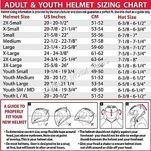 Helmet Size Chart