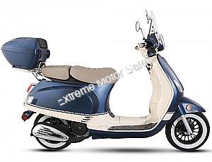 Amigo Avenza 150cc Scooter with Windshield, Trunk, USB, White Wall Tires