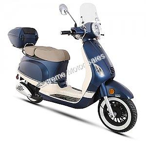 Amigo Avenza 150cc Scooter with Windshield, Trunk, USB, White Wall Tires