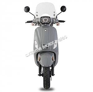 Amigo Avenza 150cc Scooter with Windshield, Trunk, USB, White Wall Tires