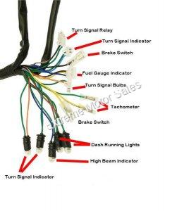 Wiring Harness Complete 150cc 125cc 4-stroke GY6 engine Sport Style scooters