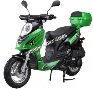 Challenger 150cc Scooter Gas Moped Pro Deluxe LED Light GY6