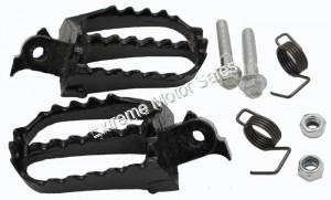 Dirt Bike Black Steel Foot Peg Set Chinese Pit Bike