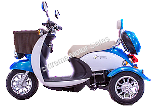 EWheels EW-11 Electric Euro Recreational 3 Wheel Trike Scooter