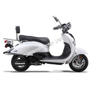 Wolf Jet 50cc Retro Gas Scooter Moped 49cc Street Legal 2 Year Warranty