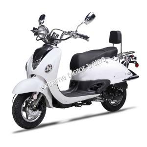 Wolf Jet 50cc Retro Gas Scooter Moped 49cc Street Legal 2 Year Warranty