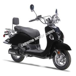 Wolf Jet 150cc Retro Gas Scooter Moped Street Legal 2 Year Warranty