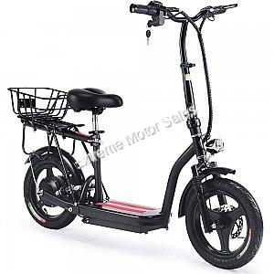 MotoTec Cruiser 48v 350w Lithium Electric Scooter with Basket