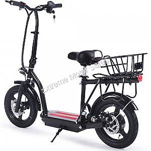 MotoTec Cruiser 48v 350w Lithium Electric Scooter with Basket