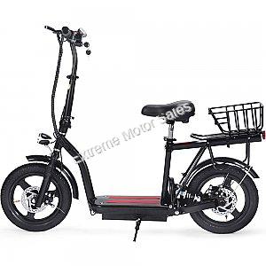 MotoTec Cruiser 48v 350w Lithium Electric Scooter with Basket