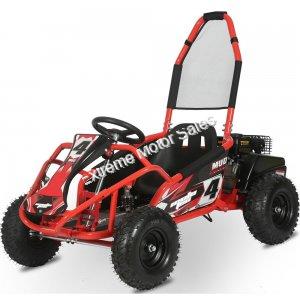 MotoTec Mud Monster Kids Gas Powered 98cc Go Kart Cart