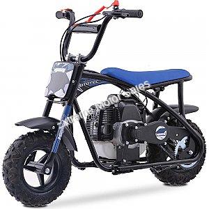 MotoTec Bandit 52cc 2-Stroke Kids Gas Mini Bike Retro Style