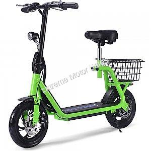 MotoTec Metro 36v 350w Lithium Electric Scooter with Basket