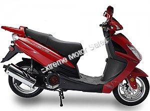 Hawkeye PMZ150-3C 150cc Gas Scooter Metallic Red