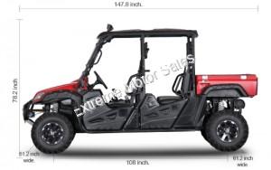 BMS Ranch Pony 700 EFI 4S 4x4 UTV Utility Vehicle Side X Side 43HP