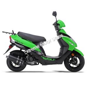 Wolf RX-50 50cc Gas Scooter Moped 49cc Street Legal 2 Year Warranty