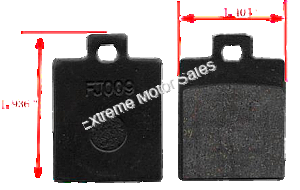 Coolster 3150CXC | 3150DX-2 | 3150DX-4 ATV Brake Pads