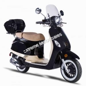 Amigo Avenza 150cc Scooter with Windshield, Trunk, USB, White Wall Tires