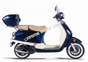 Amigo Avenza 50cc Scooter with USB, Windshield, Trunk, White wall