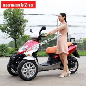 DF200TKA 200cc Reverse Trike Scooter 3 Wheel Moped