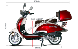 BMS Heritage 150cc 1-Tone Scooter CVT Automatic Transmission