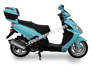 Hawkeye PMZ150-3C 150cc Gas Scooter Teal