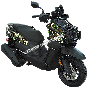 Italica Motors RX Combat 150cc Scooter Green Camo