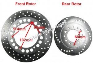 Tank Touring 150cc Scooter Hydraulic Brake Rotor