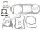 Complete gasket set for the Long-Case GY6 150cc, 4-stroke short-case engine