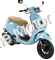 Italica Motors AGE 50cc Gas Scooter Moped with Retro Design -1 Year Warranty