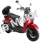 Italica Motors Mini 50cc Scooter - Red