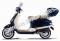 Amigo Avenza 50cc Scooter with USB, Windshield, Trunk, White wall