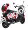 Italica Motors Mini 50cc Gas Scooter Moped Retro Style- 1 Year Warranty