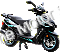 Italica Rayo 150cc Scooter Black Turquoise