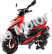 Italica Motors Diablo 150cc Gas Scooter Moped - 1 Year Warranty