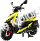 Italica Motors Diablo 150cc Gas Scooter Moped - 1 Year Warranty