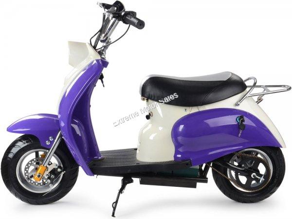 Extreme Motor Sales, Inc > Ride-On > MotoTec 24v Electric Moped Purple ...